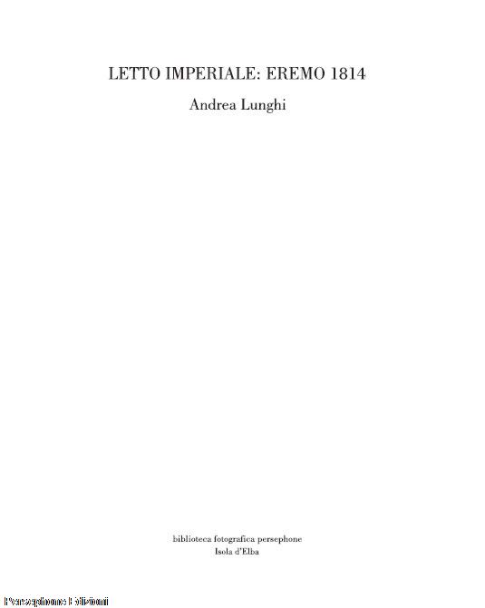 Letto Imperiale: Eremo 1814